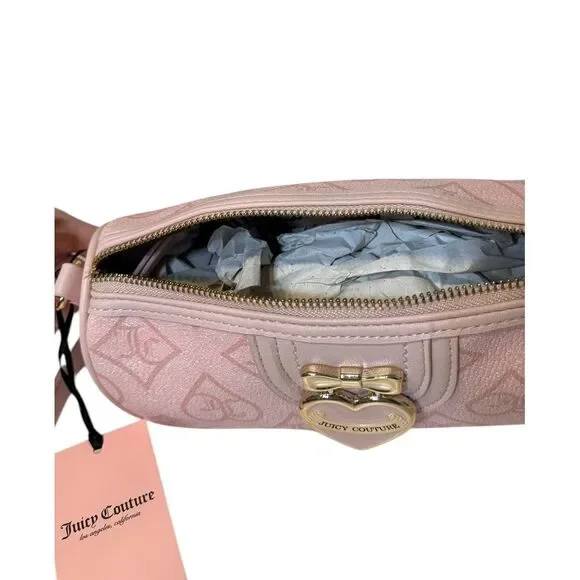 Juicy Couture Precious‎ Moments Roll Shoulder Bag Crossbody Pink Clay NEW - Picture 9 of 9